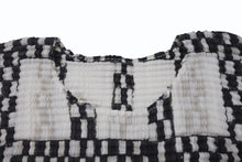 Load image into Gallery viewer, 極美品 ISSEY MIYAKE ME イッセイミヤケ スリーブ カットソー IM71FJ945 ブラック ホワイト マルチカラー 中古 4b004465