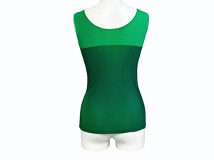 極美品 ISSEY MIYAKE イッセイミヤケ PLEATS PLEASE プリーツプリーズ タンクトップ PP41FK311 サイズ03 グリーン 中古 4b004468