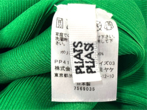 極美品 ISSEY MIYAKE イッセイミヤケ PLEATS PLEASE プリーツプリーズ タンクトップ PP41FK311 サイズ03 グリーン 中古 4b004468