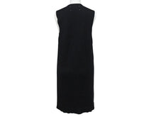Load image into Gallery viewer, MAISON MARGIELA メゾンマルジェラ ラムレザー切替 ノースリーブワンピース S31CT0510 ブラック サイズ36 美品 中古 4b004476