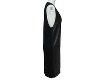 Load image into Gallery viewer, MAISON MARGIELA メゾンマルジェラ ラムレザー切替 ノースリーブワンピース S31CT0510 ブラック サイズ36 美品 中古 4b004476