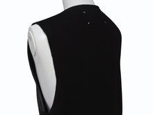 Load image into Gallery viewer, MAISON MARGIELA メゾンマルジェラ ラムレザー切替 ノースリーブワンピース S31CT0510 ブラック サイズ36 美品 中古 4b004476