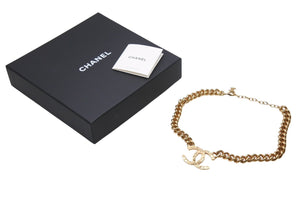 新品未使用 CHANEL シャネル ネックレス チョーカー 重量約97g ココマーク メタル ゴールド 中古 4b004481