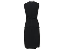Load image into Gallery viewer, PRADA プラダ ノースリーブ ワンピース ドレス プリーツ ミディ丈 ブラック サイズ38 美品 中古 4b004484
