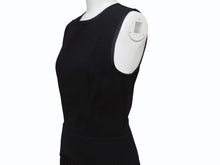 Load image into Gallery viewer, PRADA プラダ ノースリーブ ワンピース ドレス プリーツ ミディ丈 ブラック サイズ38 美品 中古 4b004484