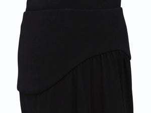 PRADA プラダ ノースリーブ ワンピース ドレス プリーツ ミディ丈 ブラック サイズ38 美品 中古 4b004484