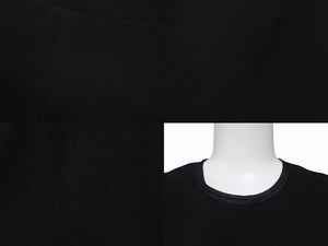 PRADA プラダ ノースリーブ ワンピース ドレス プリーツ ミディ丈 ブラック サイズ38 美品 中古 4b004484
