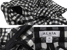 画像をギャラリービューアに読み込む, ALAIA アライア スカート AA9P01624T577 ポリエスサテル コットン ポリリアミド ブラック ホワイト サイズ38 美品 中古 4b004489 
