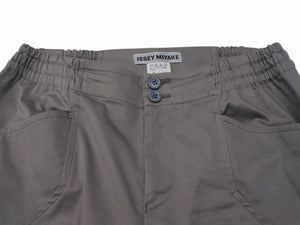 ISSEY MIYAKE イッセイミヤケ イージーパンツ フルレングス IM23FF015 日本製 グレー サイズ2 美品 中古 4b004498