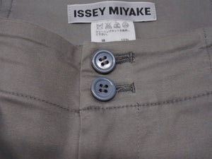 ISSEY MIYAKE イッセイミヤケ イージーパンツ フルレングス IM23FF015 日本製 グレー サイズ2 美品 中古 4b004498