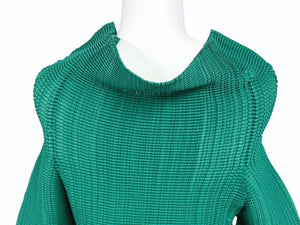 ISSEY MIYAKE ME イッセイミヤケ FETE フェット 長袖Tシャツ カットソー IF84FJ7812 グリーン 美品 中古 4b004499