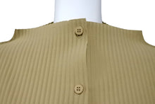 Load image into Gallery viewer, 極美品 me ISSEY MIYAKE ミー イッセイミヤケ シャツブラウス プリーツ MI32KK91 ポリエステル ブラウン 中古 4b004501