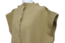Load image into Gallery viewer, 極美品 me ISSEY MIYAKE ミー イッセイミヤケ シャツブラウス プリーツ MI32KK91 ポリエステル ブラウン 中古 4b004501