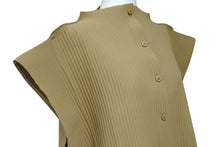 Load image into Gallery viewer, 極美品 me ISSEY MIYAKE ミー イッセイミヤケ シャツブラウス プリーツ MI32KK91 ポリエステル ブラウン 中古 4b004501