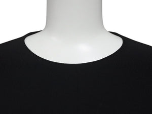新品同様 THE ROW ザロウ 長袖Tシャツ ロンT サイズ0 139150 ブラック レーヨン アセテート 中古 4b004503