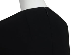 新品同様 THE ROW ザロウ 長袖Tシャツ ロンT サイズ0 139150 ブラック レーヨン アセテート 中古 4b004503