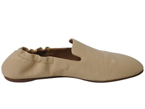 MAISON MARGIELA メゾンマルジェラ 4ステッチ Kiki キキ パンプス シューズ レザー ベージュ ホワイト サイズ37 良品 中古 4b004505