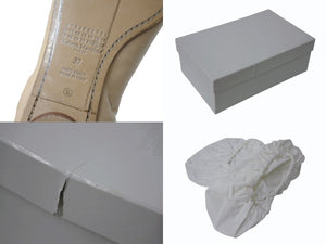 MAISON MARGIELA メゾンマルジェラ 4ステッチ Kiki キキ パンプス シューズ レザー ベージュ ホワイト サイズ37 良品 中古 4b004505