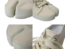 Load image into Gallery viewer, Maison Margiela メゾンマルジェラ Tabi 足袋 スニーカー アイボリー キャンバス S57WS0252 靴 ローカット サイズ37 美品 中古 4b004506