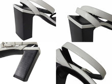 Load image into Gallery viewer, 極美品 BALENCIAGA バレンシアガ スクエア サンダル 570298 イタリア製 レザー ホワイト ブラック サイズ37 中古 4b004513