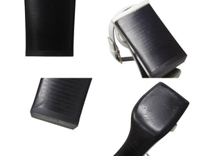 極美品 BALENCIAGA バレンシアガ スクエア サンダル 570298 イタリア製 レザー ホワイト ブラック サイズ37 中古 4b004513