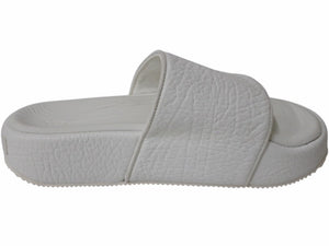 Y-3 ワイスリー SLIDE スライド サンダル FZ6402 CHINA製 レザー ラバー ホワイト サイズ27.5cm 美品 中古 4b004515