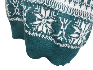 極美品 Sacai サカイ ニットセーター 18-01581M サイズ2 リネンコットン マルチカラー ノルディック柄 18AW 中古 4b004525 