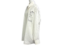 Load image into Gallery viewer, MM6 Maison Margiela MM6 メゾン マルジェラ 長袖シャツ S52DT0014 サイズ40 プリント コットン ポプリン ホワイト 美品 中古 4b004527