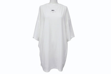 MM6 エムエムシックス ロゴラベル 半袖Ｔシャツ S52GC0236 S23962 ホワイト コットン サイズM 美品 中古 4b004530