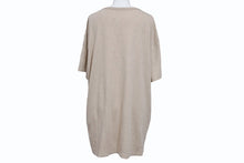 Load image into Gallery viewer, Maison Margiela メゾンマルジェラ 半袖Tシャツ リバースロゴ トップス S23984 コットン ベージュ サイズ50 美品 中古 4b004532