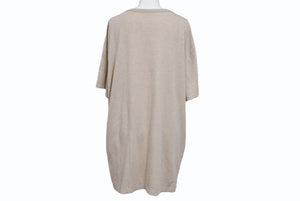 Maison Margiela メゾンマルジェラ 半袖Tシャツ リバースロゴ トップス S23984 コットン ベージュ サイズ50 美品 中古 4b004532