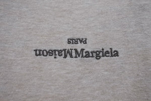 Maison Margiela メゾンマルジェラ 半袖Tシャツ リバースロゴ トップス S23984 コットン ベージュ サイズ50 美品 中古 4b004532
