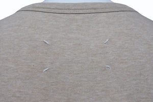 Maison Margiela メゾンマルジェラ 半袖Tシャツ リバースロゴ トップス S23984 コットン ベージュ サイズ50 美品 中古 4b004532
