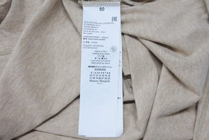 Maison Margiela メゾンマルジェラ 半袖Tシャツ リバースロゴ トップス S23984 コットン ベージュ サイズ50 美品 中古 4b004532