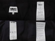 画像をギャラリービューアに読み込む, Maison Margiela メゾンマルジェラ MM6 スーツパンツ S47848 ポリエステル ウール ポリウレタン ネイビー サイズS 美品 中古 4b004534