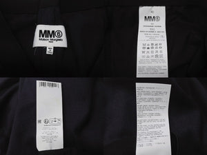 Maison Margiela メゾンマルジェラ MM6 スーツパンツ S47848 ポリエステル ウール ポリウレタン ネイビー サイズS 美品 中古 4b004534