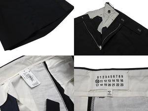 MaisonMagiela メゾンマルジェラ MM6 ラインショートパンツ スーツパンツ ネイビー サイズ46 美品 中古 4b004537