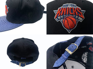 極美品 JUST DON ジャストドン NY KNICKS COSTOM ADJUSTER CAP ニックス カスタム アジャスターキャップ 中古 4b004542