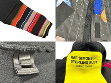 Load image into Gallery viewer, 極美品 RAFSIMONS ラフシモンズ Long Sweatshirts With Patches And Striped Ribbing スウェットシャツ 14AW ブラック サイズS 中古 4b004545