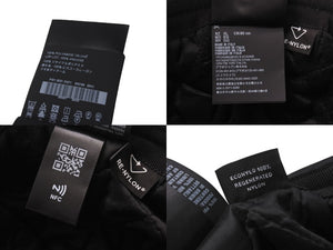 極美品 PRADA プラダ ロゴプレート フィッシャーマン キャップ 帽子 2HC168 ナイロン ブラック シルバー金具 サイズXL 中古 4b004548