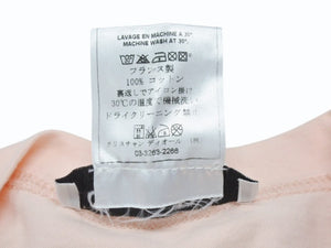 Christian Dior クリスチャンディオール ロゴプリント半袖Ｔシャツ 3P16155024 コットンピンク サイズ36 美品 中古 4b004549 