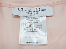 画像をギャラリービューアに読み込む, Christian Dior クリスチャンディオール ロゴプリント半袖Ｔシャツ 3P16155024 コットンピンク サイズ36 美品 中古 4b004549 