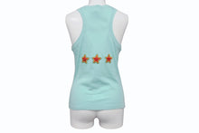 Load image into Gallery viewer, Christian Dior クリスチャンディオール NOT WAR タンクトップ ノースリーブ 5E16155080 サイズ38 ブルー 刺繍 美品 中古 4b004550