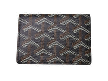 Load image into Gallery viewer, 極美品 GOYARD ゴヤール マルゼルブ カードケース ブラウン ブラック PVC レザー MALESHPMLTY01CL01X 中古 4b004560