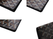 Load image into Gallery viewer, 極美品 GOYARD ゴヤール マルゼルブ カードケース ブラウン ブラック PVC レザー MALESHPMLTY01CL01X 中古 4b004560