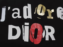 Load image into Gallery viewer, Christian Dior クリスチャンディオール J&#39;adore Dior Logo タンクトップ ガリアーノ期 3E16155302 コットン ブラック サイズ38 美品 中古 4b004561