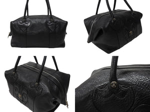 極美品 CHROME HEARTS クロムハーツ モニカ ハンドバッグ BSフレア ブラック シルバー金具 中古 4b004563