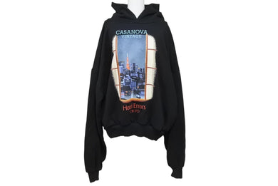 新品同様品 HOUSEOFERROS ハウスオブエラー CASNAOVAVINTAGE カサノヴァヴィンテージ コラボ TOKYO パーカー ブラック サイズM 中古 4b004564
