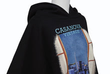 Load image into Gallery viewer, 新品同様品 HOUSEOFERROS ハウスオブエラー CASNAOVAVINTAGE カサノヴァヴィンテージ コラボ TOKYO パーカー ブラック サイズM 中古 4b004564