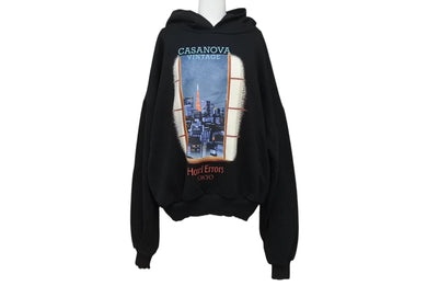 新品同様品 HOUSEOFERROS ハウスオブエラー CASNAOVA VINTAGE カサノヴァヴィンテージ コラボ TOKYO パーカー ブラック サイズM 中古 4b004566